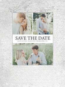 Personalized Save The Date Cards Featuring A Photo, Custom Wedding Announcement Postcards, Modern Wedding Invitations, And Engagement Party Invites, Available In Sets Of 1 To 5 - Multicolor - View 8
