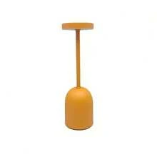 1pc LED Desk Lamp, Portable 1200mAh Rechargeable Lighting, Touch Control Outdoor Lighting Suitable For Dining Room, Patio, Bedroom And Outdoor Use, 3 Adjustable Light Colors - Orange - Multicolor - View 6