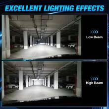 Đèn pha LED S&D H4 Canbus 60W 20000LM cho ô tô, bóng đèn LED 30 CSP, chùm sáng xa gần, đèn sương mù cho xe hơi, 6000K - A - Xem 8