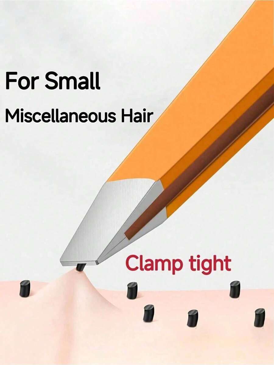 1 chiếc nhíp tỉa lông mày vát độ chính xác cao, kìm chuyên nghiệp dùng cho mặt và tẩy lông tơ, dụng cụ làm đẹp bền bỉ dùng tại nhà, salon và spa.