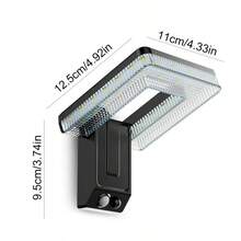 1pc Outdoor Solar Folding Wall Light With Motion Sensor LED Safety Light For Patio Outdoor Deck Porch Barn Garage - Solar Lights - View 3