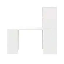 Multifunctional Folding Table 130x51x137cm Combining Desk And Cabinet In One Design, Four Storage Compartments For Efficient Organization, High Load Capacity, White. - A - 查看 5