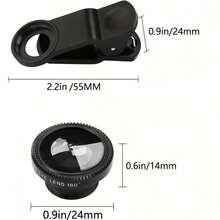 New External Phone Camera Lens, 3-In-1 All-In-One Configuration 180° Fisheye, 0.65x Wide Angle, 10x Telephoto Lens, Easy Installation And Strong Compatibility, Helps Phone Photography Magnify Details, Enrich Visual Effects And Shooting Fun. - Mobile Phone Auxiliary Camera Lens - View 4