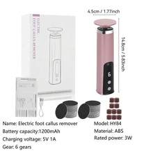 2-In-1 Electric Foot & Hand Care Tool, Electric Callus Remover & Foot File, 1200mAh - Rose Gold - View 12