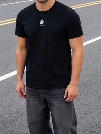 Under Armour Curry Heavyweight Logo Tee Short Sleeve Crew Neck Men's Training Running 1387107-001