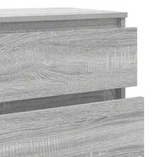 vidaXL Cassettiera, mobile con ampio spazio contenitivo, cassettiera per camera da letto o soggiorno, credenza, mobile laterale, grigio, 60x36x103 cm, legno composito - Grigio - Visualizzare 7