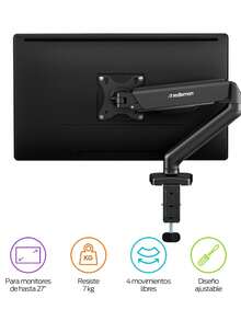 Redlemon Adjustable Hydraulic Monitor Arm For Up To 32-Inch Screens - View 2