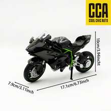 C C A 1:12 YZF-R1, Suzuki GSX-R1000, Kawasaki R Motorcycle Alloy Model, Boys & Girls Toy, Upright Standing, Rear Wheel Suspension, Rotatable Handlebars, With Display Base, Collectible & Playable, Holiday Gift - Multicolor - View 10