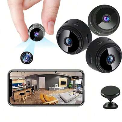 1/2/3/4pcs HD Smart Camera, Outdoor Monitoring System, Equipped With Wi-Fi, Rechargeable Lithium-Polymer Battery, Motion Detection, Not Waterproof - For Nanny/Camera Monitoring, Property Protection, Smart Surveillance, Wireless Camera - Suitable For Any Person, Any Occasion