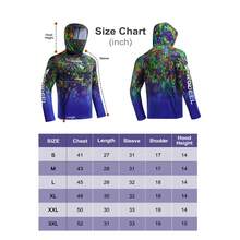 RODEEL 5 Pack Men's UV Protection Sun Hoodie With Face Mask – Breathable Quick Dry Lightweight Fishing Shirts For Hiking, Boating & Outdoor Sports  Fathers Day Gift - 白黃綠藍深藍 - 查看 9