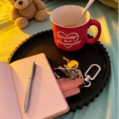 1 Khay silicon chống trượt cho phòng tắm - Khay đựng xà phòng có viền lượn sóng, khay đựng đồ dùng nhà tắm chống thấm nước, dùng để đựng khăn, cây cảnh và đồ dùng vệ sinh cá nhân.