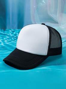 1 Two-Tone Mesh Breathable Women's Baseball Cap - Multicolor - View 20