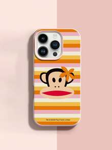 Ốp lưng điện thoại silicon lỏng chính hãng Paul Frank, bảo vệ toàn thân chống sốc với nắp che camera, họa tiết khỉ sọc nhiều màu sắc mùa hè và hoa ly, thiết kế mới tương thích với iPhone 13/14/15/16/17 Pro Max - Nhiều màu - Xem 2