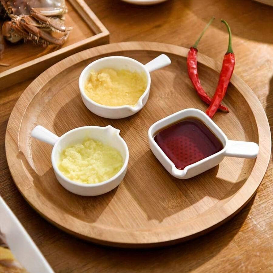 Bộ gia vị gia đình, bát nước chấm lẩu, đĩa khai vị nhỏ, máy xay gừng tỏi. - Nhiều màu - Xem 1