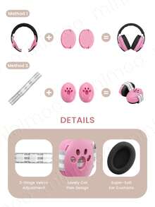1pc 2-In-1 Kids Noise-Proof Headphones, Soundproof Ear Muffs For 0-3 Years Old Infants And Toddlers, Noise Reduction Ear Protection For Babies - Multicolor - View 3