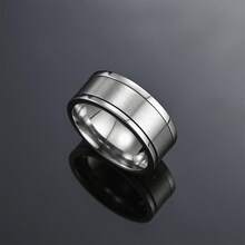 1枚不锈钢旋转戒指，可玩性高，时尚百搭，适合日常休闲佩戴，也可作为生日礼物、派对礼物、朋友礼物、周年纪念礼物、订婚戒指等，男女皆宜。 - 彩色 - 查看 2