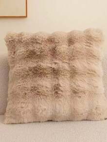 Fundas decorativas para cojines, fundas suaves y mullidas para sofás, dormitorios y el hogar, 40 x 40 cm, solo fundas, sin relleno - Beis - Ver 8