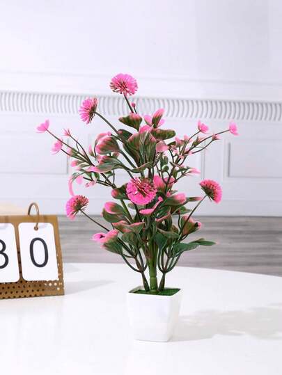 1件人造绿色植物装饰，迷你盆栽多肉植物，适用于家居、办公桌、摄影道具