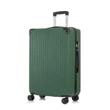 YONSLY Lightweight Suitcase 20/24/28 Inches With Combination Lock 4 Wheels 360° Double Zipper Mesh Pocket Soft Rubber Handle Trolley Suitcase - 深綠 - 查看 10