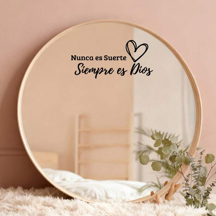 Pegatina de texto inspirador positivo "Nunca te rindas". Pegatina reutilizable de PVC con adhesión electrostática, adecuada para baño, espejo, tocador, puerta, ventana y decoración del hogar. - Pegatinas de texto - Ver 1