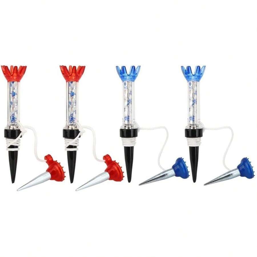 Bộ 4 tee golf từ tính FINEGR TEN màu xanh và đỏ, không vỡ và khó mất, dài 80 mm, thiết kế thu nhỏ dần, phù hợp cho nam và nữ luyện tập. - Nhiều màu - Xem 1