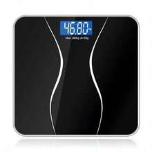 SOKANY 智能电子浴室秤,电池供电(2节AAA电池),带温度显示和高清LED显示屏,一键单位切换,自动开关机,钢化玻璃材质,最大称重396磅。适合家庭和健身房使用。健身和减肥必备。 - 彩色 - 查看 15