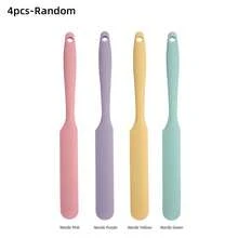 4pcs Cream Spatula Silicone Material Mayonnaise Small Spatula, Butter Scraper Baking Tools, Nordic Color Multi-Color One-Piece Small Silicone Scraper, Silicone Scraper, Heat-Resistant Non-Stick Small Scraper, Easy To Clean, Suitable For Home, Restaurant, Dessert Shop, Kitchen Baking Tool Set - Multi-colored (regular Small Spatula) - View 14