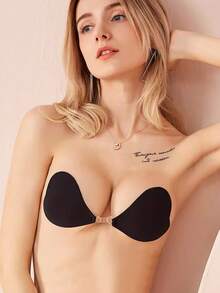 2/1 miếng dán ngực silicon hình trái tim mini gợi cảm, không dây, chống thấm nước, thích hợp cho bikini, váy, cỡ cúp A/B. - Nhiều màu - Xem 6