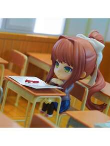 Doki Doki Literature Club! Articulated Figurine Models, Approx. 10CM Tall, Monika, Sayori, Natsuki, Yuri Anime Character Cute Desktop Decor Figures, Doki Doki Literature Club Merchandise Figurines - Multicolor - View 8