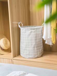 Cesta de lavandería plegable, impermeable y de gran capacidad con estampado de animales de dibujos animados, adecuada para dormitorio, baño y sala de estar, cesto de ropa sucia y caja de almacenamiento - Verde - Ver 6