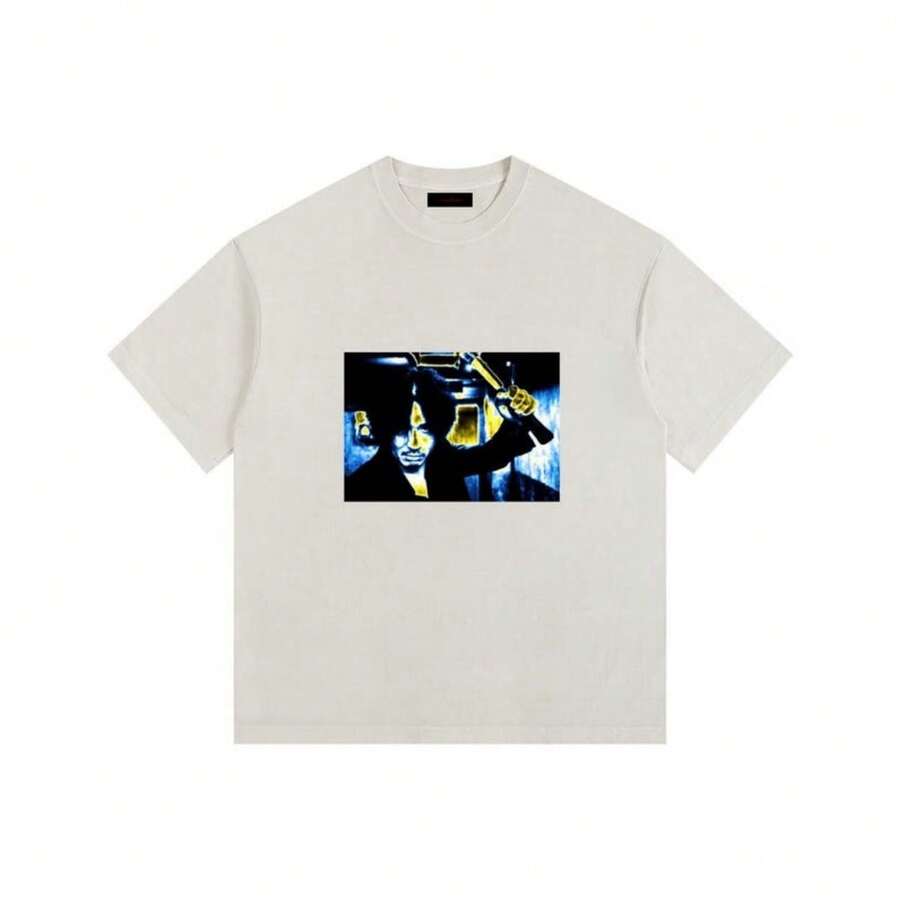 Oldy - - White Vintage Oversized T-Shirt - White - View 1