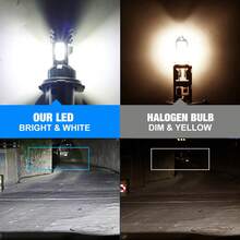 Đèn pha LED S&D H4 Canbus 60W 20000LM cho ô tô, bóng đèn LED 30 CSP, chùm sáng xa gần, đèn sương mù cho xe hơi, 6000K - A - Xem 7