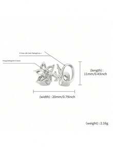 3件套时尚个性嘻哈风格牙套，镂空铜合金氧化锆牙套，男女皆宜的酷炫礼物 - 彩色 - 查看 5