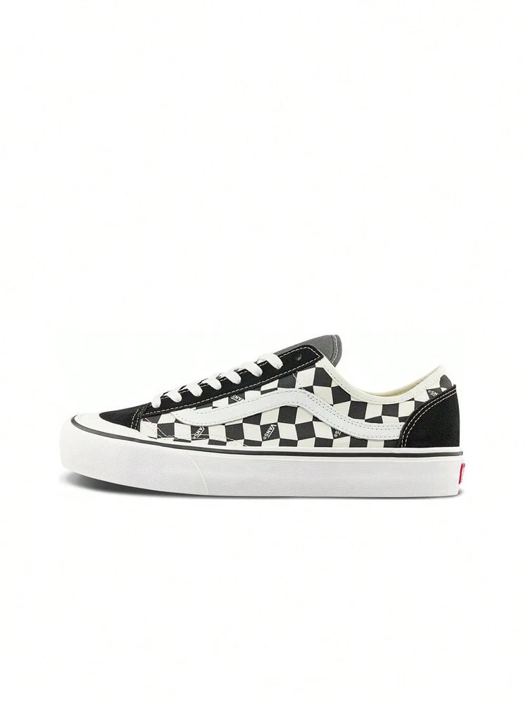 Giày thể thao Vans Unisex 2026 Xuân Mới 136 Decon VR3 Cổ Điển Retro Họa Tiết Bàng Đen Trắng, Giày Vải Canvas Cổ Thấp, Phong Cách Thường Ngày VN0A4BX91KP - Đen và trắng - Xem 1