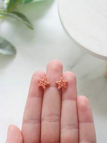 Bộ dụng cụ cắt đất sét hình bãi biển tươi mát, 1/6 chiếc cắt đất sét polymer, dụng cụ thủ công tự làm đồ trang sức bằng đất sét chủ đề ven biển. - Hồng - Xem 10