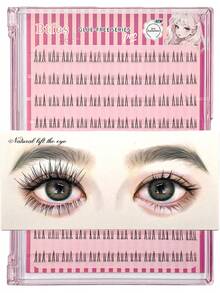 120 sợi mi giả Asiteo C-Curl lấy cảm hứng từ hoa hướng dương - Mi giả dạng chùm nhẹ tự nhiên, phù hợp cho trang điểm mắt quyến rũ, chất liệu mỏng nhẹ, không cần keo, mềm mại và bồng bềnh. - C - Xem 5