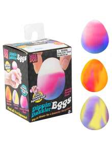 Dippin Dazzler Easter Egg Squishy Toy, Soft Stress Relief Fidget Toy For Anxiety - C - Xem 3