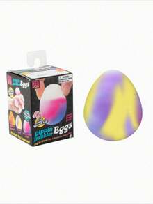 Dippin Dazzler Easter Egg Squishy Toy, Soft Stress Relief Fidget Toy For Anxiety - C - Xem 2