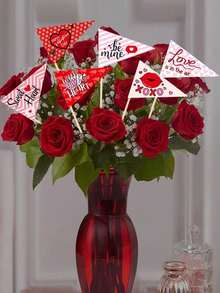 Bộ 8 bình trang trí, dùng để cắm hoa, trang trí ngày Valentine, bình hoa trang trí không khí lễ đính hôn và đám cưới, phụ kiện trang trí nhà cửa. - nhiều màu - Xem 2