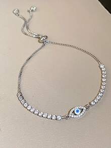 时尚恶魔之眼可调节手链，复古风格，手工制作，女士款 - 手鍊 - 查看 9