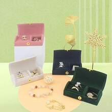 Portable Arched Jewelry Box (Velvet Lining), Large Capacity Jewelry Storage Box For Travel - Multicolor - View 5