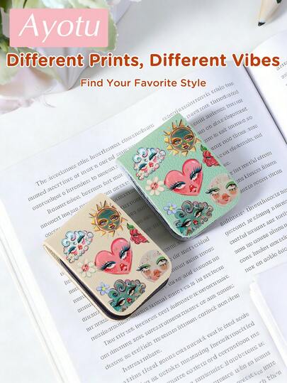 Ayotu Thẻ đánh dấu sách từ tính cá nhân hóa, làm bằng da PU, lý tưởng cho việc đọc sách, viết nhật ký và làm đồ thủ công, vật dụng trang trí độc đáo dành cho người yêu sách, hoàn hảo cho sinh viên đại học, học sinh trung học và sinh viên nghệ thuật, món quà tuyệt vời cho giáo viên, bạn bè và gia đình.