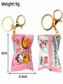 Móc khóa hình gói mì Ramen mini, mặt dây chuyền hình búp bê hoạt hình màu hồng dễ thương hình mì cay, móc khóa xe hơi cá nhân hóa ngộ nghĩnh, đồ trang trí ba lô, quà tặng sinh nhật, đồ chơi. - Nhiều màu - Xem 6