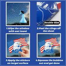 1 Set Of 9 Pcs Independence Day Themed Window Stickers, Includes Car, Hot Air Balloon, Statue Of Liberty Patterns, July 4th Window Decor, Removable Static Cling Glass Stickers, Suitable For Bedroom, Living Room, Balcony And Display Window Decoration - Independence Day - View 12