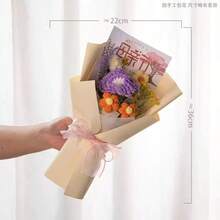 Bó hoa cẩm chướng đan thủ công, quà tặng Ngày của Mẹ, sinh nhật, tốt nghiệp cho nhân viên. - Nhiều màu - Xem 9