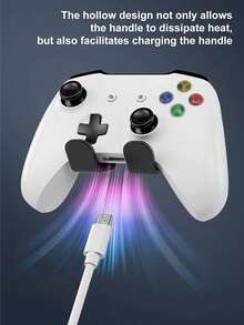 Giá đỡ tai nghe/tay cầm chơi game đa năng, móc dán tường bằng nhựa đa chức năng, tương thích với Switch và tay cầm chơi game, giá đỡ tai nghe chơi game, dễ dàng lắp đặt trên bàn/giường/ghế sofa. - Xem 6