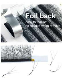 10 Rows D Curl YY 3D 4D 5D Individual Eyelash Extensions Faux Mink Soft Light Wispy Fluffy Reusable DIY Cluster Lashes Long Natural For Salon Home Daily Party Makeup - D - View 3