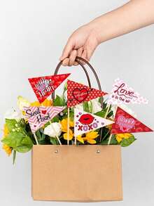 Bộ 8 bình trang trí, dùng để cắm hoa, trang trí ngày Valentine, bình hoa trang trí không khí lễ đính hôn và đám cưới, phụ kiện trang trí nhà cửa. - nhiều màu - Xem 4