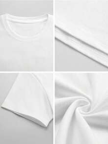 Unisex Pure Cotton T-Shirt, 2026–2027 World Tour Arirang 2026 Heavyweight Cotton T-Shirt, 2026–2027 World Tour Graphic T-Shirt, Summer T-Shirt, Blouse, Basic Tops, Tops - 白色 - 查看 4