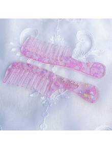 Cartoon Cute Mini Comb KT Sanrio Wide-Tooth Soft Girl Portable Makeup Comb For Bangs - Multicolor - View 6
